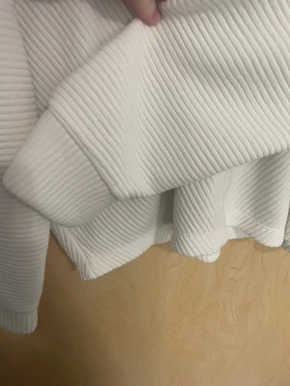 a new day Ivory Ribbed Dolman Blouse  XL - Picture 6 of 7